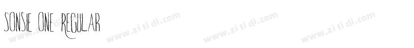 Sonsie One Regular字体转换